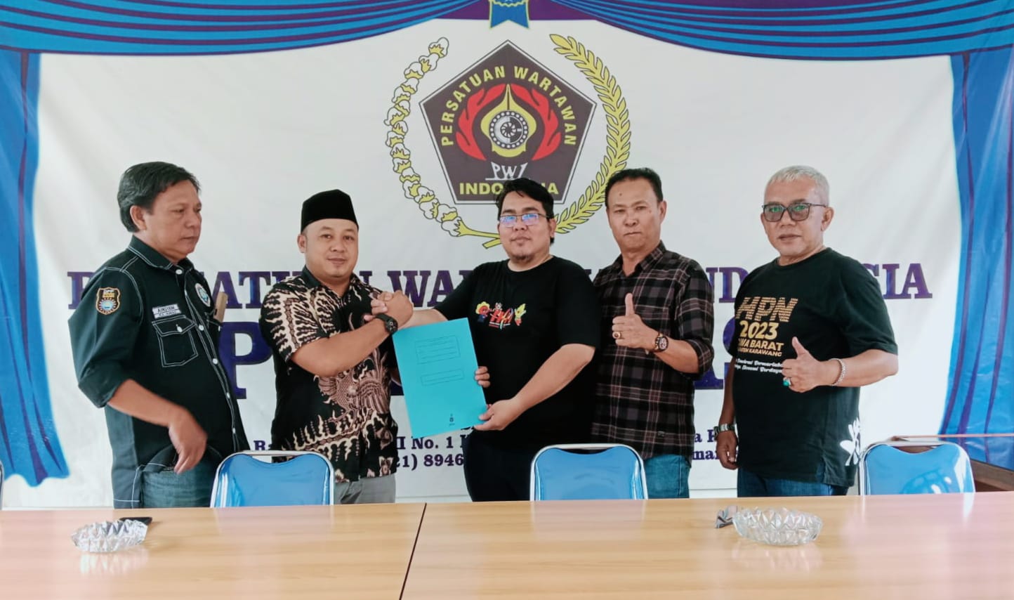 Kang Adunk Resmi Nyalon Ketua PWI Bekasi Periode 2024-2027