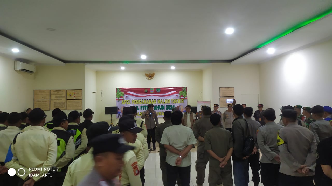 Mapolsek Tarumajaya lakukan Giat Pengamanan Jelang Hari Raya, Sasaran Tempat Keramaian Dan Rusong