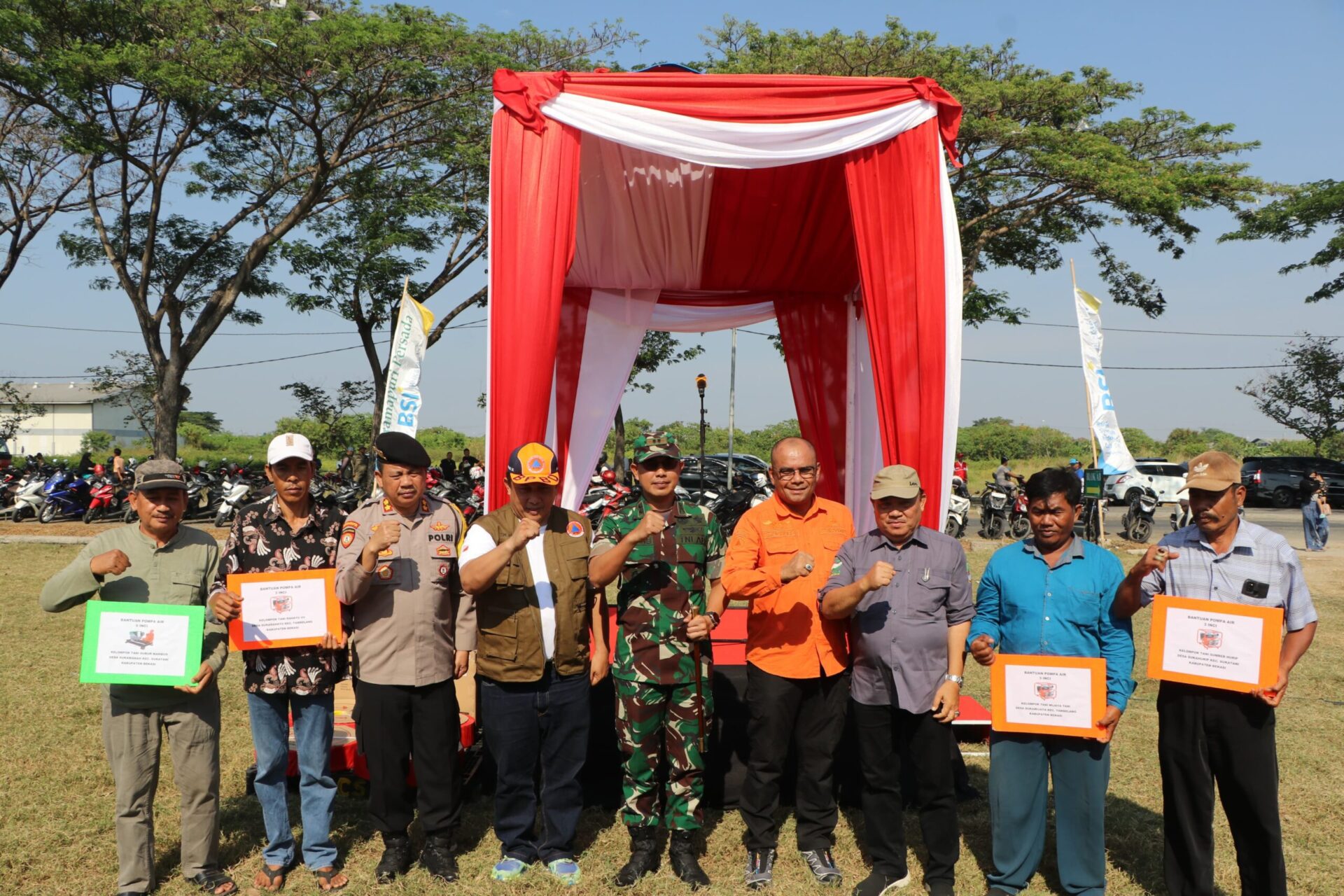 Dandim 0509 bersama Forkopimda Kabupaten Bekasi Bersinergi dalam Aksi Daerah Tanggap Darurat Kekeringan 2024 di Kabupaten Bekasi