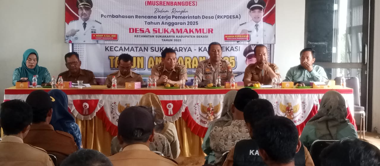 Desa Sukamakmur Kecamatan Sukakarya Gelar Musrembangdes Tahun 2025/2026 di Aula Kantor Desa Sukamakmur