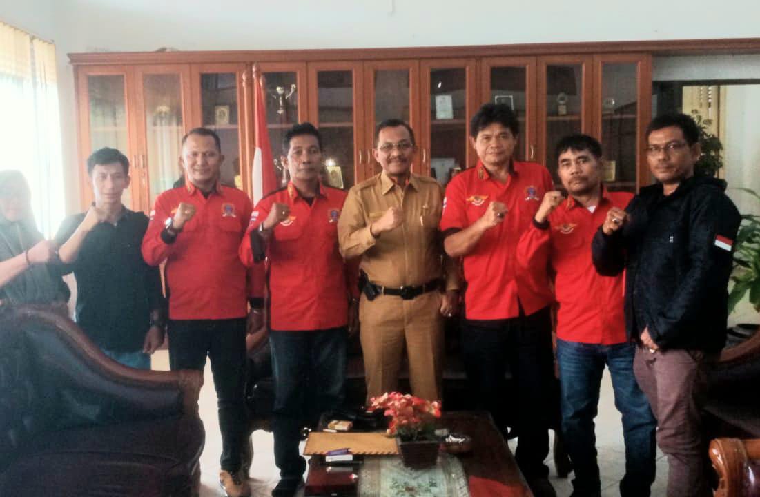 Kadis Kominfo Sumut Terima Audensi DPW Persatuan Wartawan Duta Pena Indonesia Sumut Tepat Satu Hari di HUT Kadis