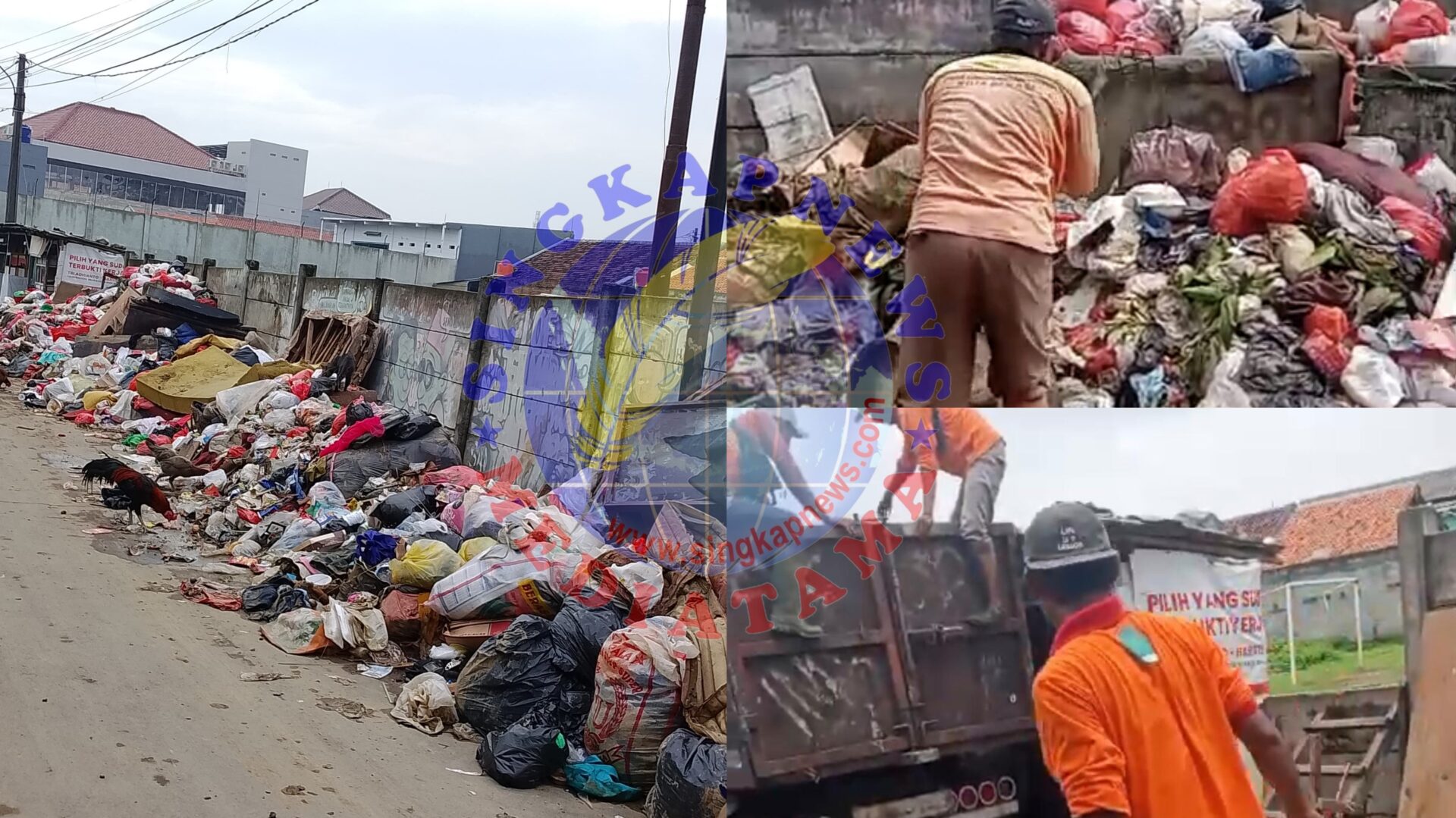 Kesabaran Ocem, Ketua RT 07 RW 07 Kelurahan Bekasi Jaya, Mengatasi Sampah Pasca Banjir