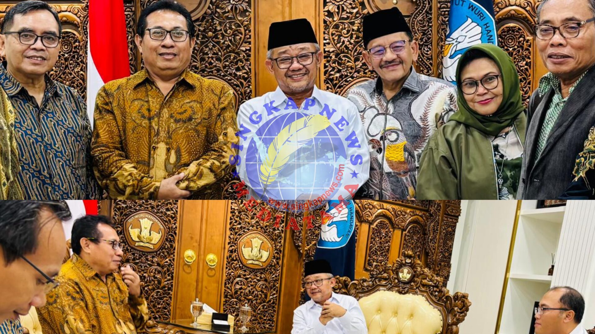 Ketum Firdaus Bersama Pengurus SMSI Pusat Audiensi dengan Mendikdasmen Abdul Mu’ti