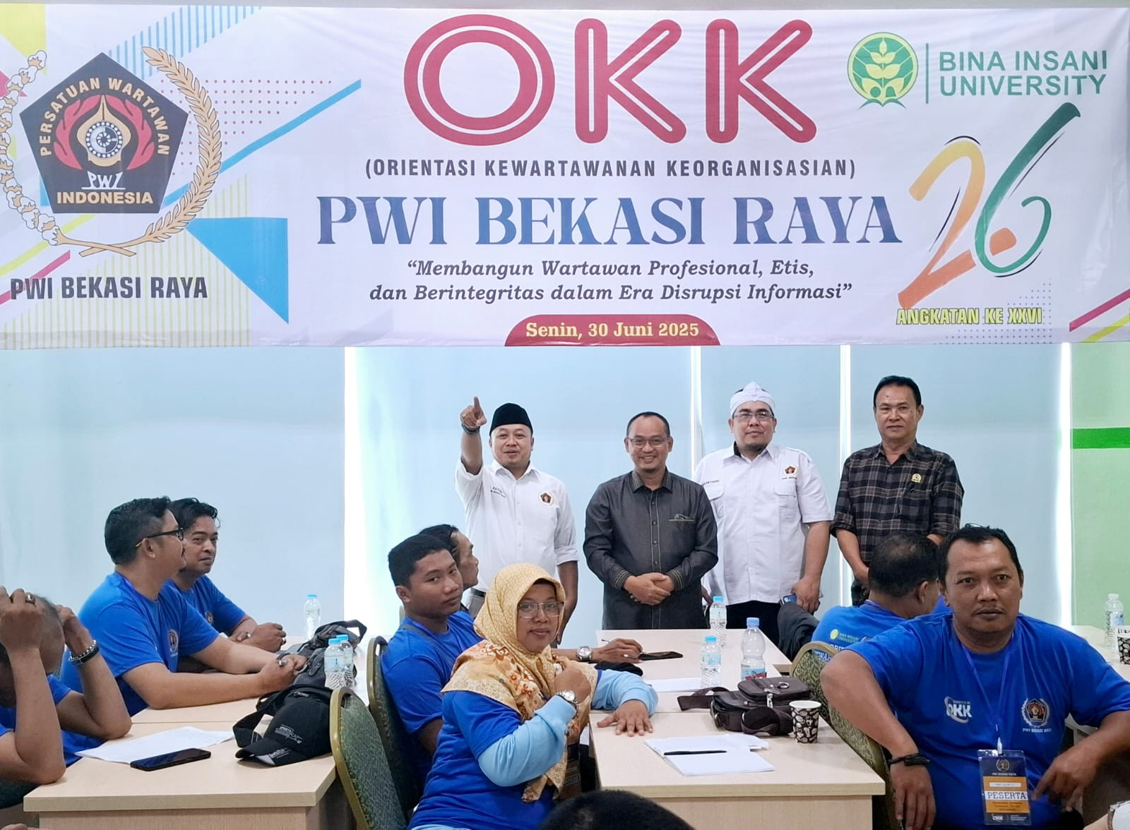 PWI Bekasi Raya Gelar OKK Angkatan Ke -26, Banyak Pembekalan Tentang Peraturan Pers