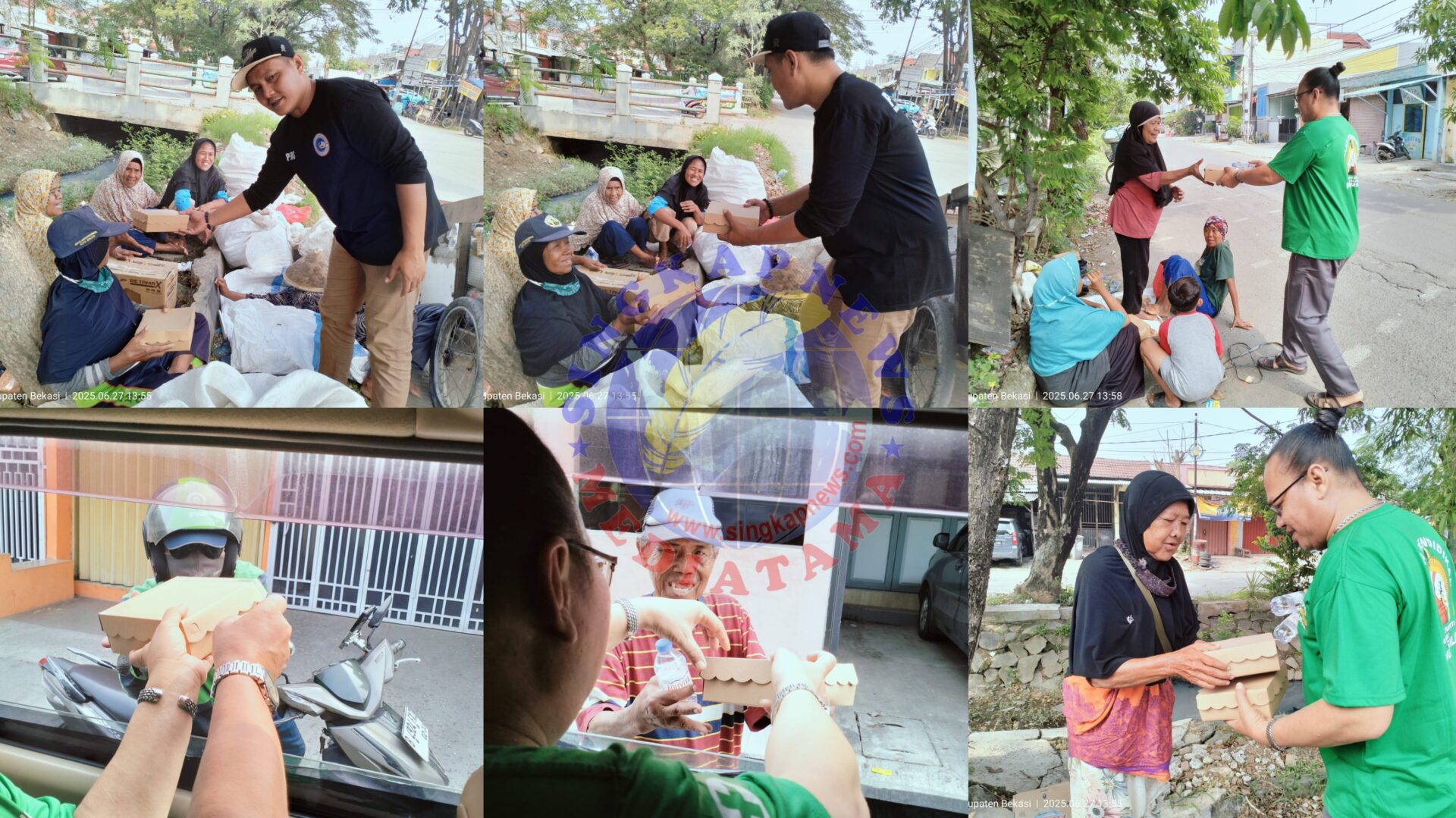 Kembali Di Jumat Berkah, Pokja Wartawan Babelan Utara Bagikan Ratusan Nasi Kotak untuk Kaum Dhuafa