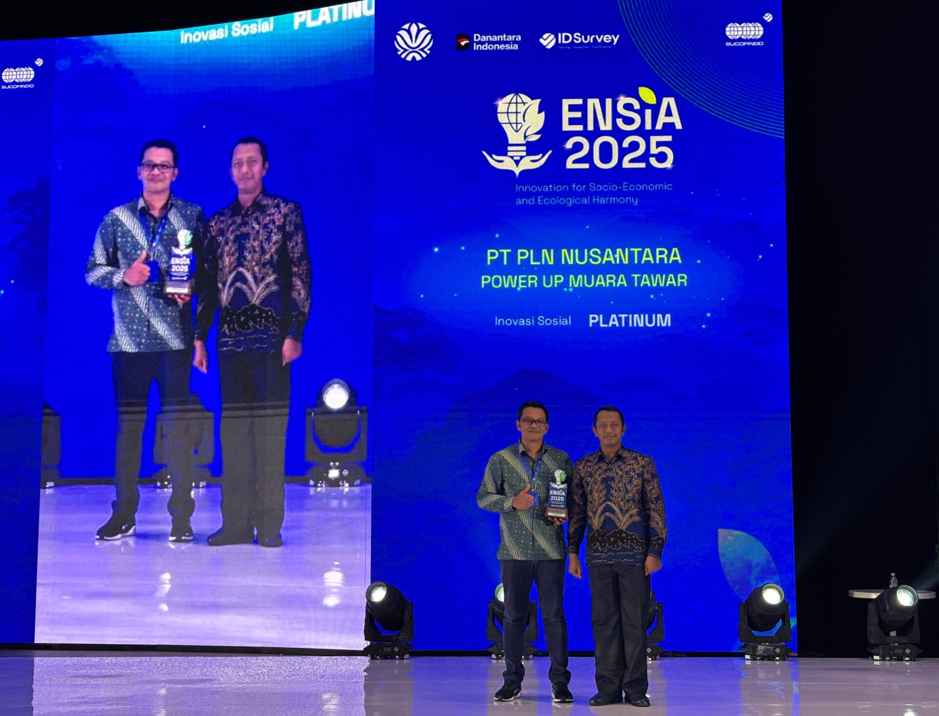 PT PLN Nusantara Power Unit Pembangkitan Muara Tawar Raih Penghargaan dalam ENSIA Awards 2025