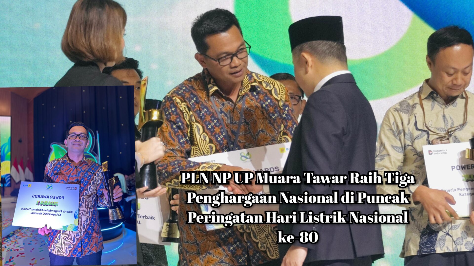 PLN NP UP Muara Tawar Raih Tiga Penghargaan Nasional di Puncak Peringatan Hari Listrik Nasional ke-80