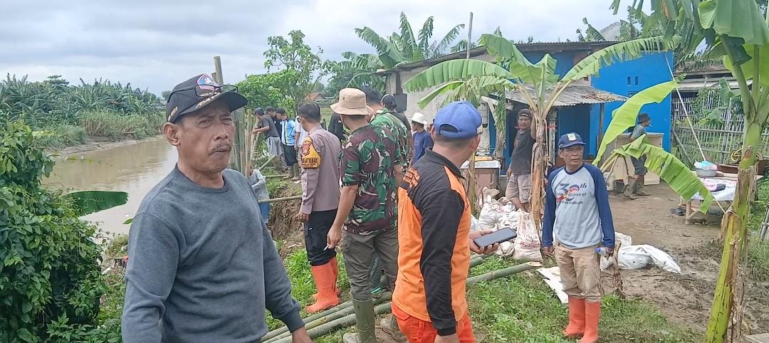 Tanggul Kritis Kali Bekasi, Warga Babelan Kota Bangun Tanggul Darurat Secara Swadaya