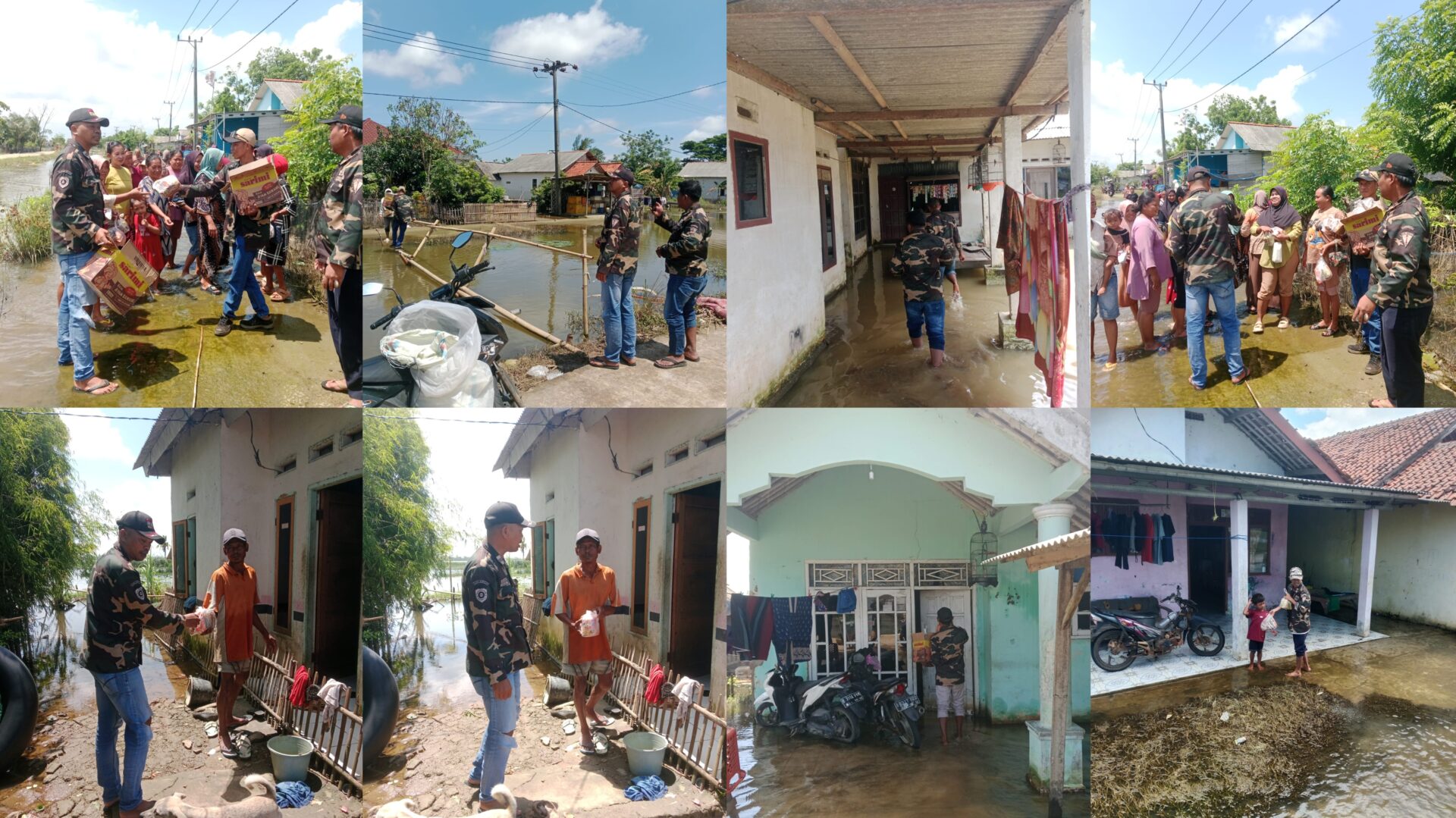 Lagi, Ormas WBI Subrayon Pantai Hurip Beri Bantuan Ke Warga Terdampak Banjir Di Pantai Hurip