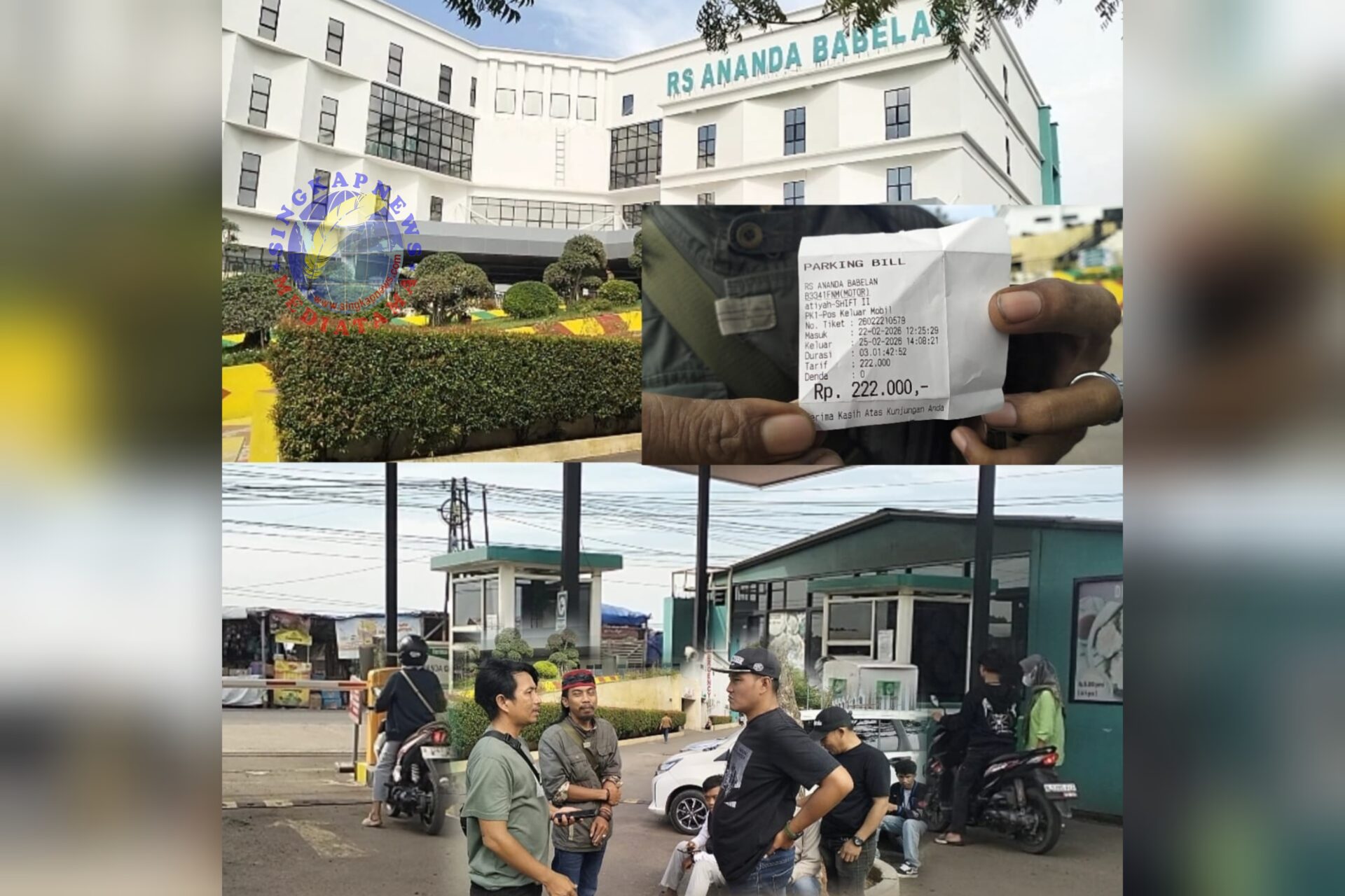 Tarif Parkir Mencekik, Di RS Ananda Tiga Hari 222 ribu Rupiah Warga Pasien Menjerit 