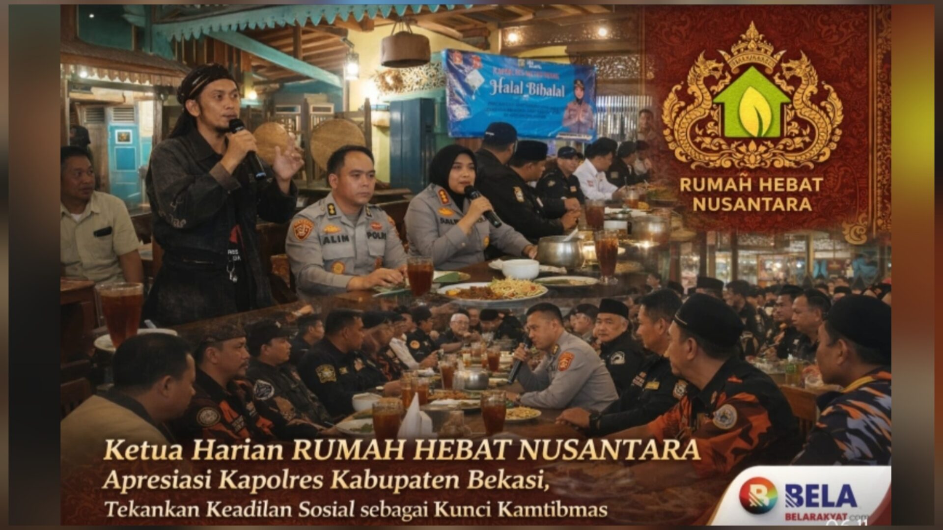 Ketua Harian RUMAH HEBAT NUSANTARA Apresiasi Kapolres Kabupaten Bekasi, Tekankan Keadilan Sosial sebagai Kunci Kamtibmas