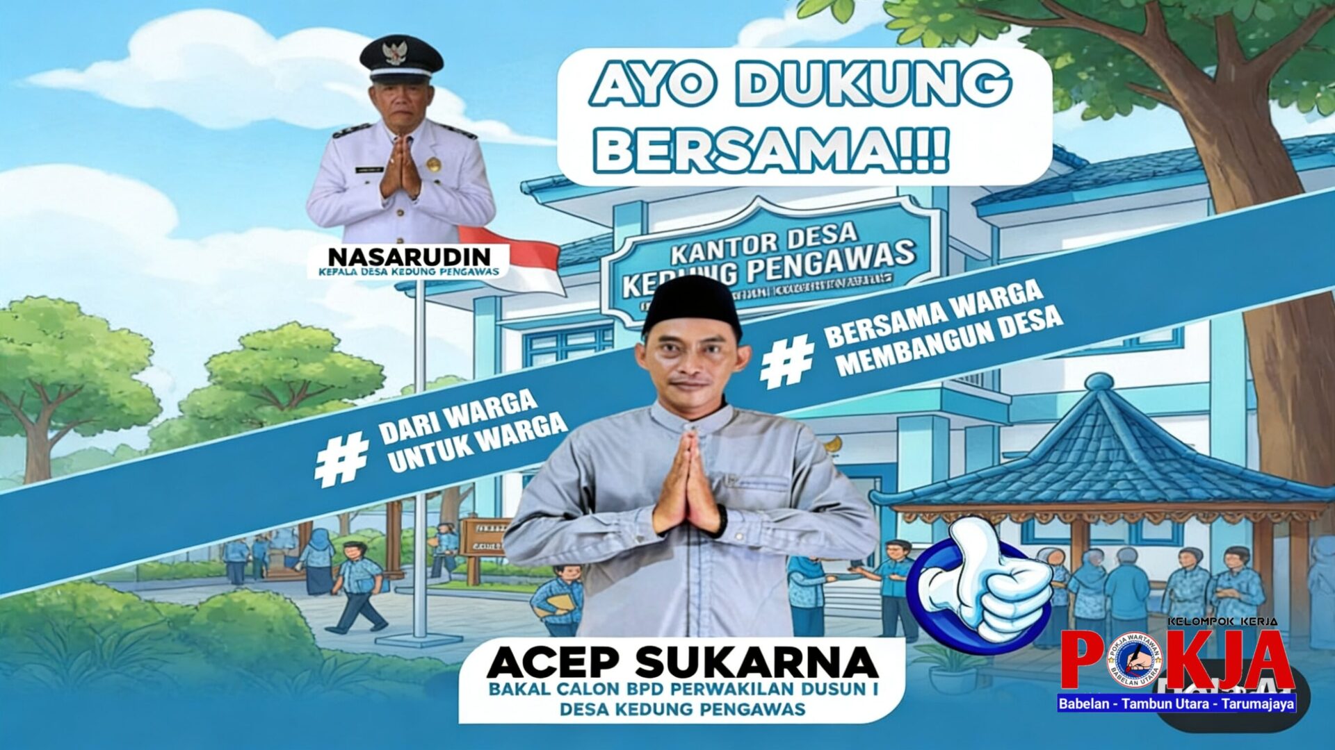 Siap Mengabdi, Acep Sukarna Resmi Daftar Calon BPD Kedung Pengawas Besok Pagi