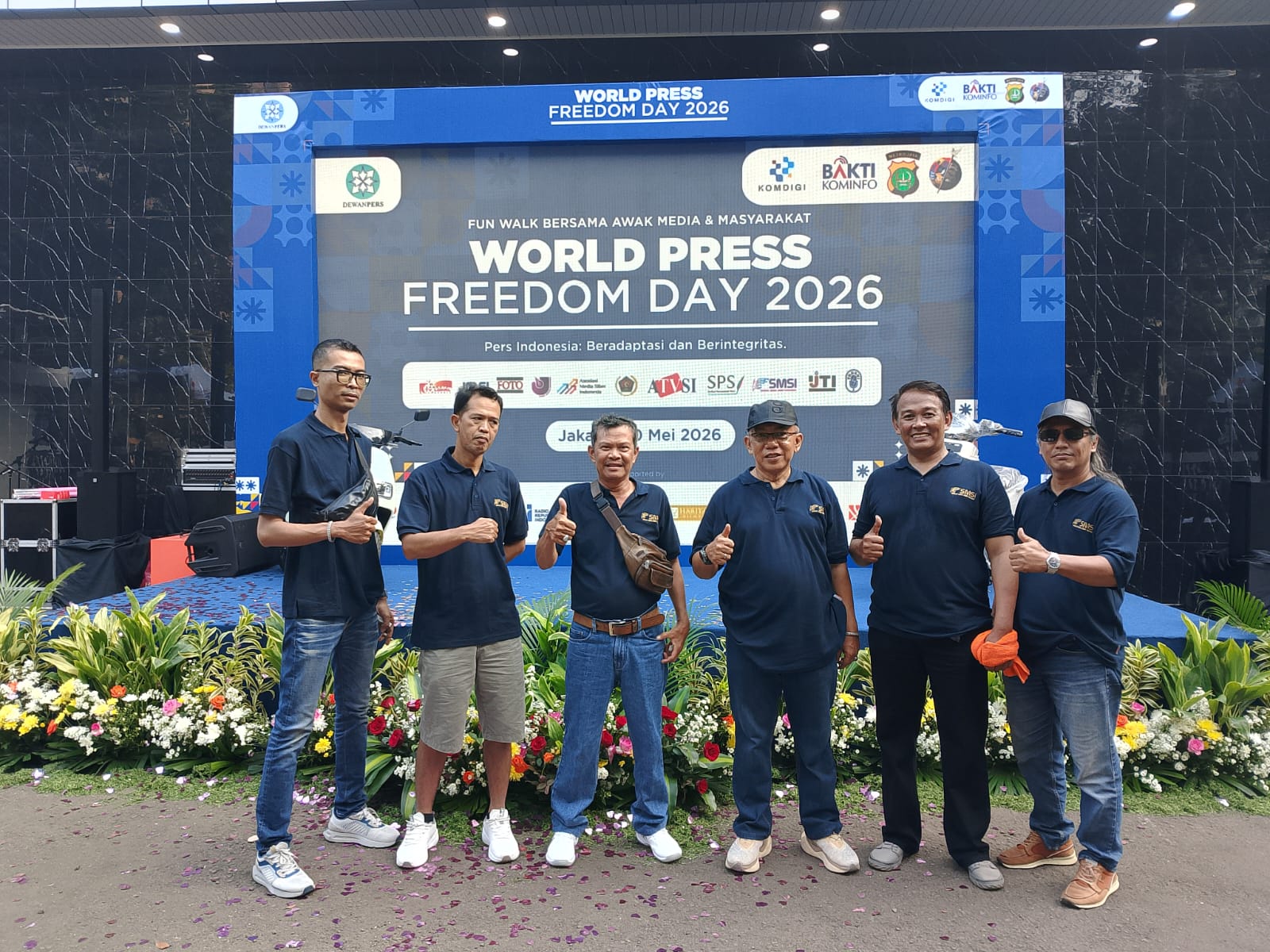 SMSI Semarakan Fun Walk World Press Freedom Day 2026 yang Digelar Dewan Pers