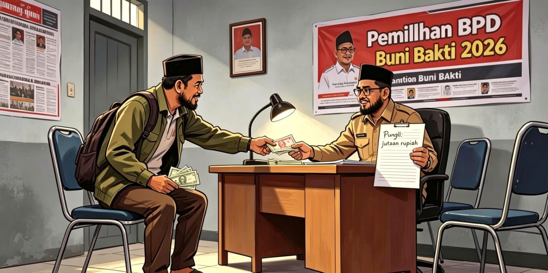 Berdalih Anggaran Pemerintah Kurang, Panitia BPD Buni Bakti Diduga Minta Sejumlah Uang Ke Calon BPD