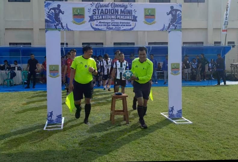 Resmikan Nasa Stadion Mini, Kades Nasaruddin Wujudkan Generasi Berprestasi