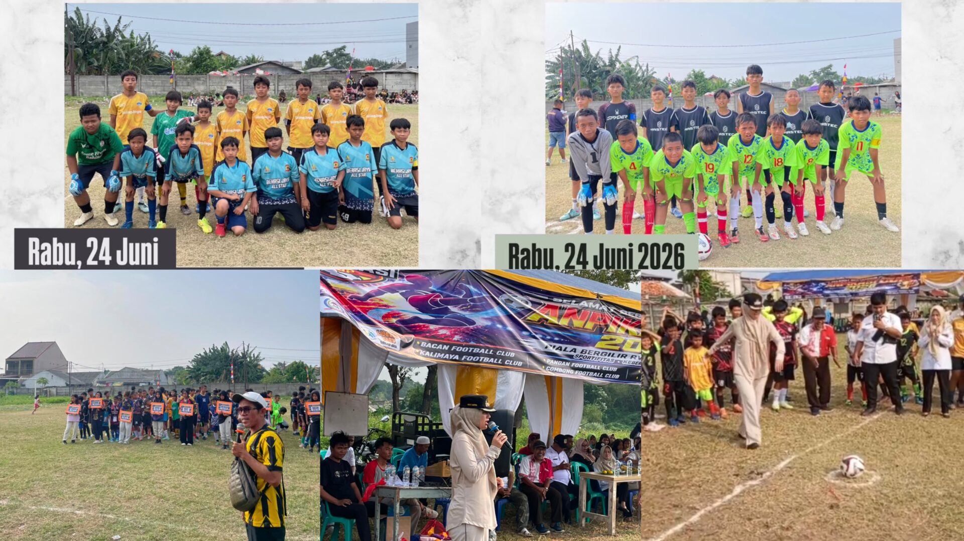 ANPIKASI CUP 2026 Resmi Bergulir, Lurah Bekasi Jaya Lakukan Tendangan Perdana