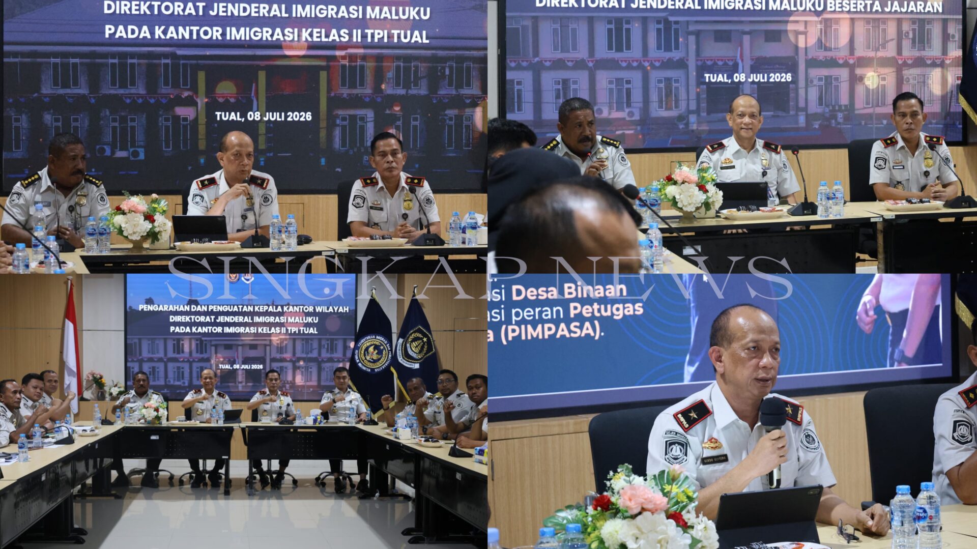 Kunker Perdana Kakanwil Ditjenwil Maluku : Penguatan Tata Kelola Layanan & Pengawasan Orang Asing Demi Reformasi Birokrasi Di Kanim Kelas II TPI Tual