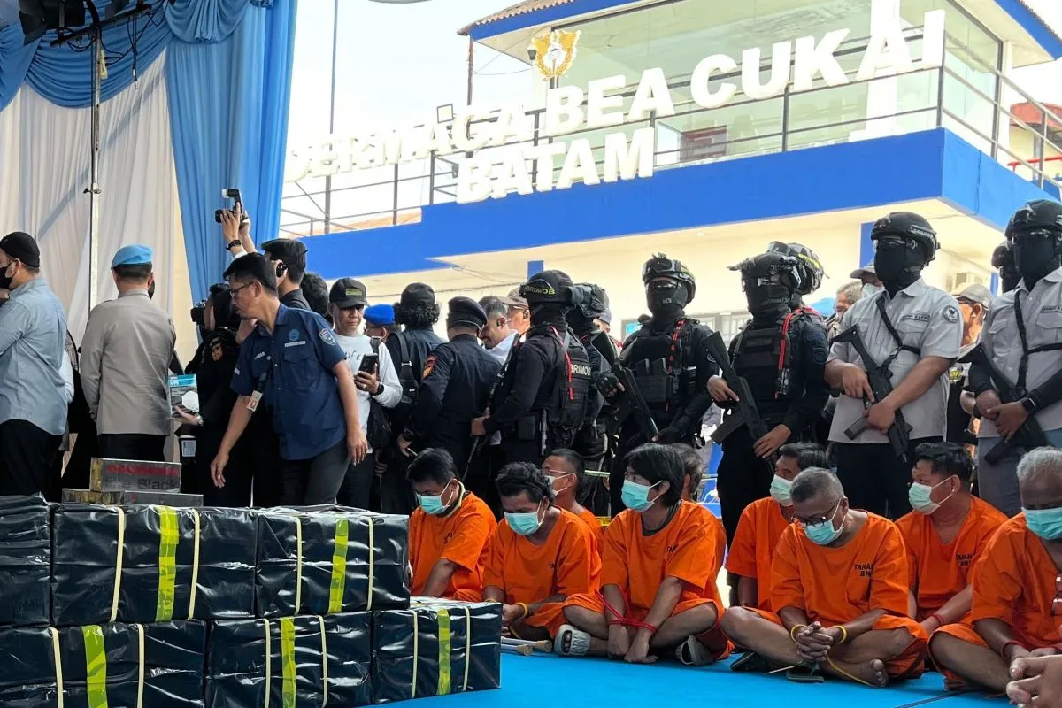 Operasi Laut Kepri: BNN dan Bea Cukai Sita 2,6 Ton Sabu Cair di MV Ocean Porter