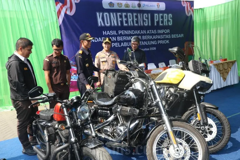 Tak Berkutik Kena Sinar-X, Penyelundupan Harley-Davidson Bekas Asal China Digulung Bea Cukai Tanjung Priok
