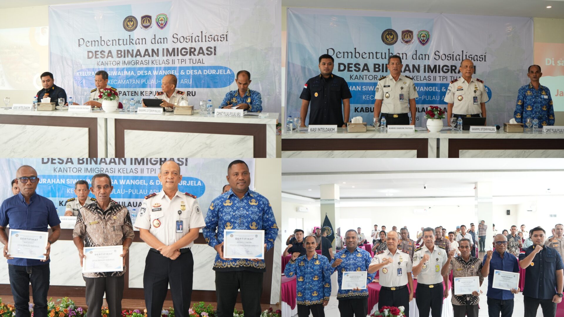 Perkuat Pengawasan, Imigrasi Tual Tetapkan Kelurahan Siwalima & Dua Desa Di Kepulauan Aru Sebagai Desa Binaan