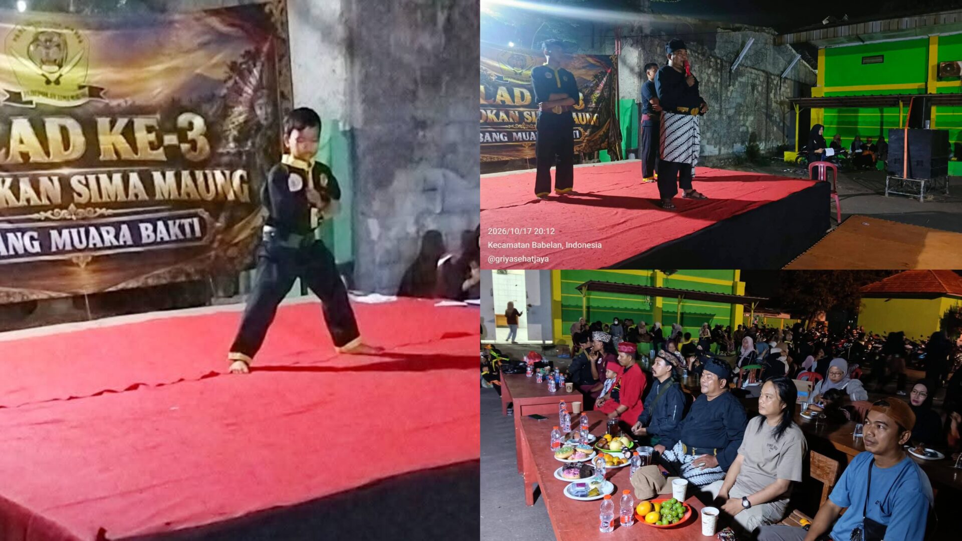 Ratusan Pendekar Silat Simamaung Geruduk Kantor Desa Muara Bakti